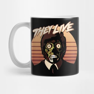 They Live! Obey, Consume, Buy, Sleep, No Thought and Watch TV. Mug